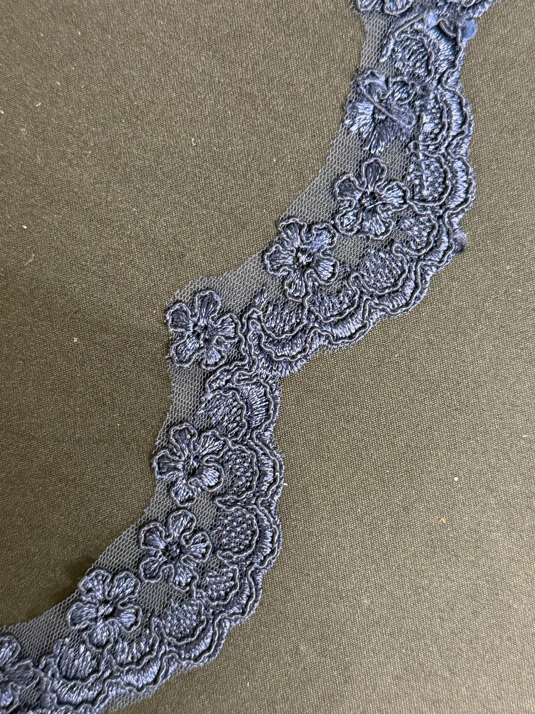 Navy Corded Edging - T782