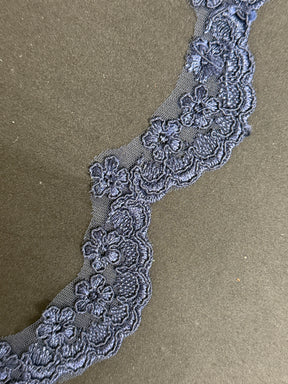 Navy Corded Edging - T782