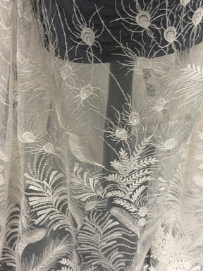 Ivory Sequin Embroidery Lace - EB3025