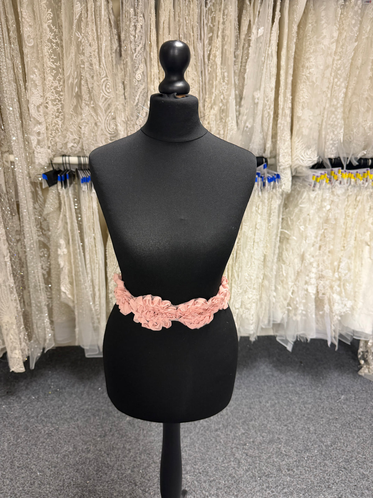Pink 3D Lace Trim - T355