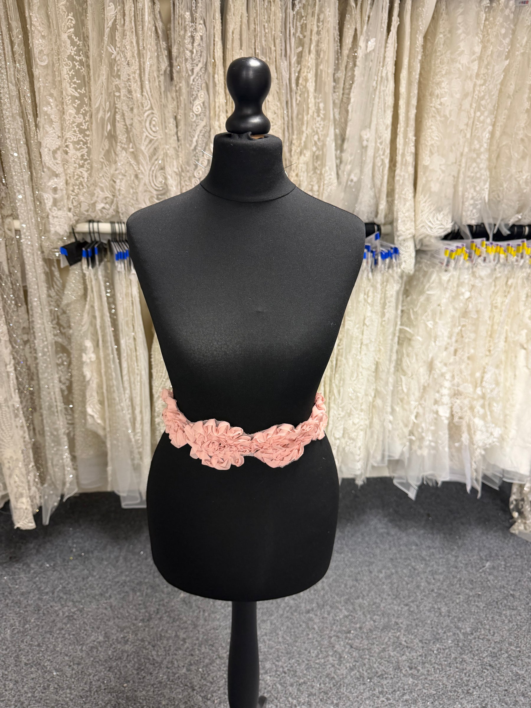 Pink 3D Lace Trim - T355