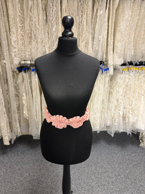 Pink 3D Lace Trim - T355