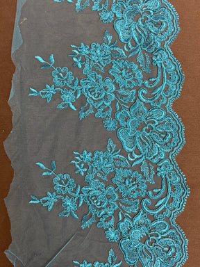 Teal Corded Edging - T726