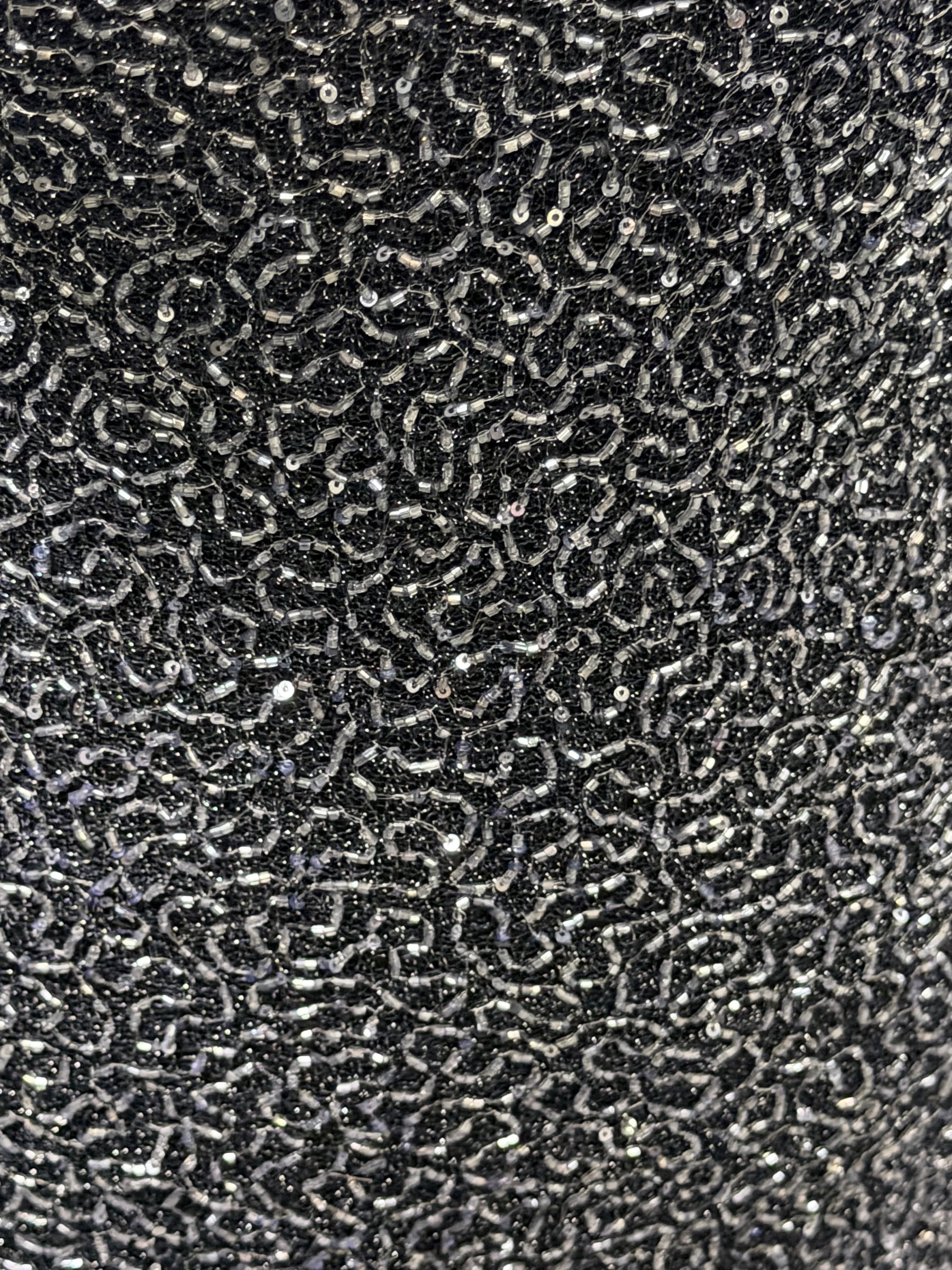 Navy Beaded Lace - Baltic