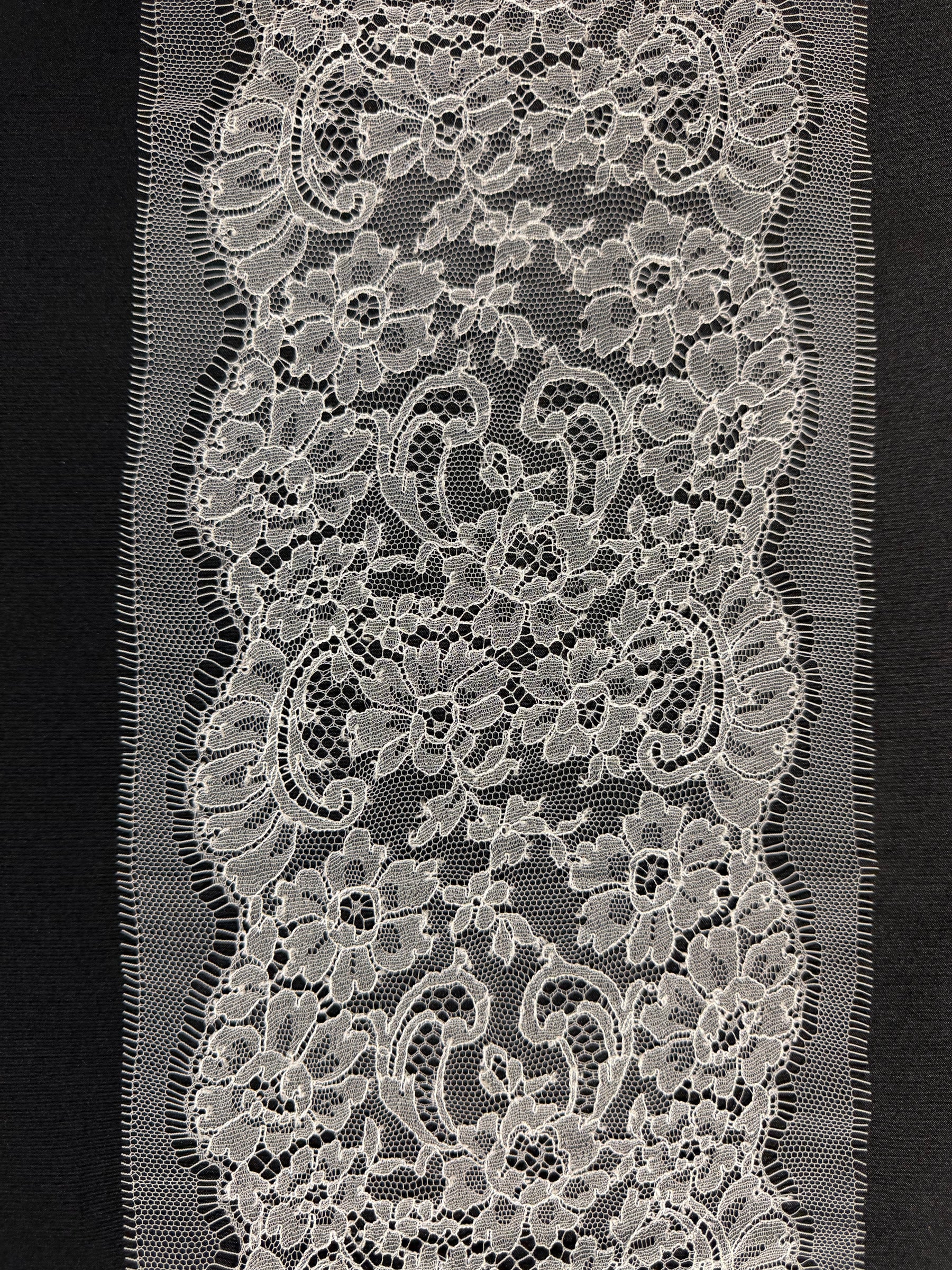 Porcelain Chantilly Lace Trim - Diallo