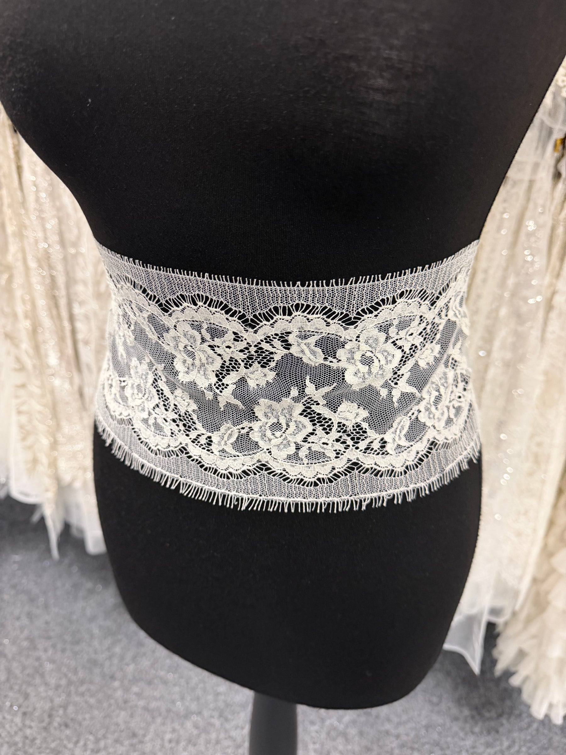 Ivory Chantilly Lace Trim -  Hugorie