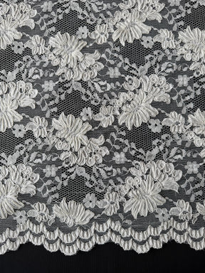 Dark Ivory Corded Wedding Lace - P379
