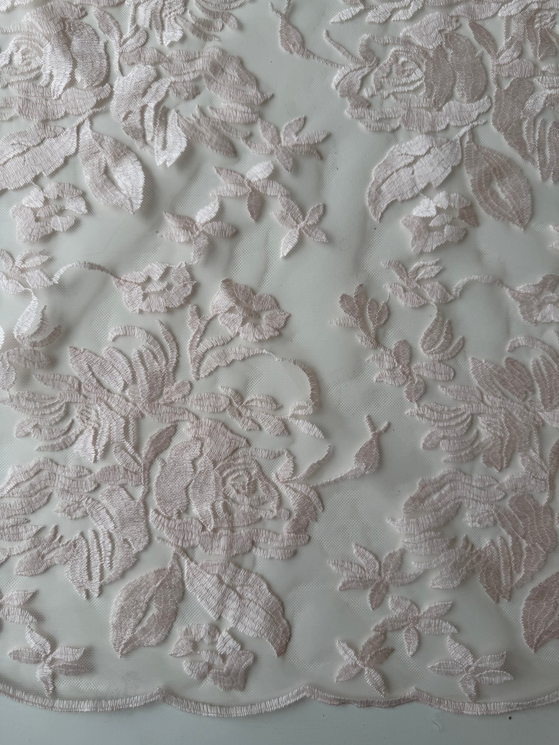 Baby Pink Embroidered Lace – EB5018