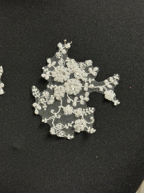Ivory Floral Lace Appliques - T24