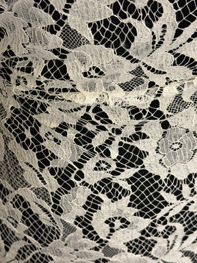 Ivory Silk Wool Chantilly Lace - P269