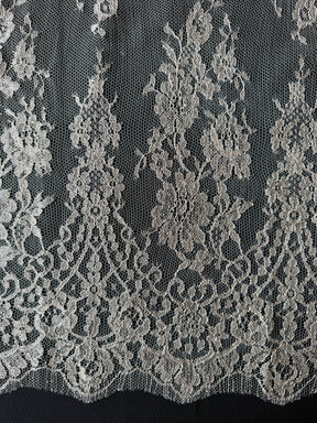Dusty Rose French Metallic Lace - LA2003
