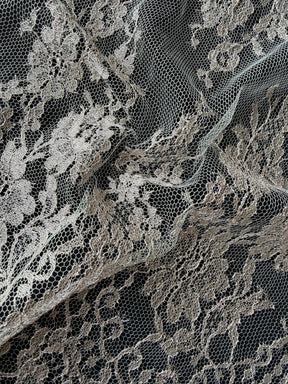 Dusty Rose French Metallic Lace - LA2003