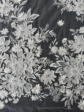 Ivory Sequin Embroidery Lace - EB3041