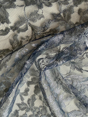Navy with Silver French Lace - LA2002