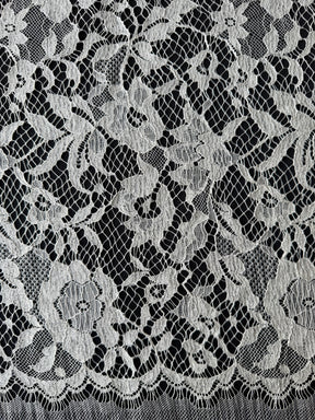 Ivory Silk Wool Chantilly Lace - P269