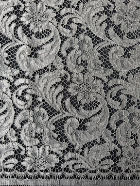 Dark Nickel Grey Chantilly Lace - P244