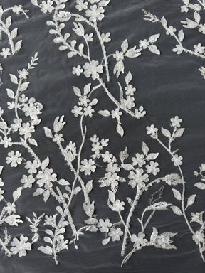 Ivory Beaded Lace - EB1073