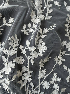 Ivory Beaded Lace - EB1073