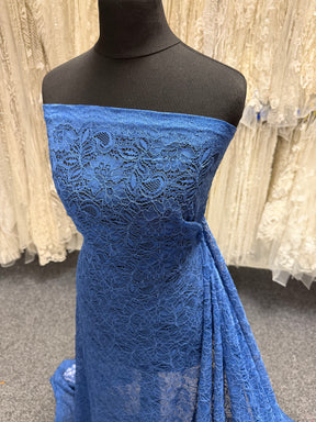 Riviera Blue Corded Lace - Tocca