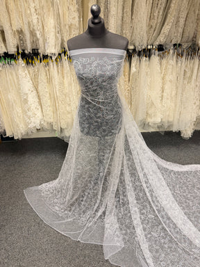 White Embroidered Lace - Ezri