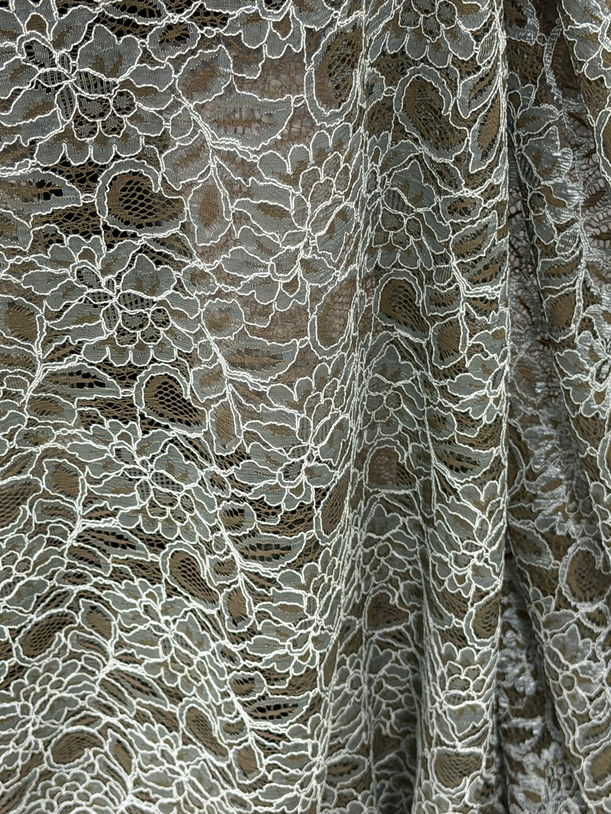 Duck Egg Corded Lace - Tocca