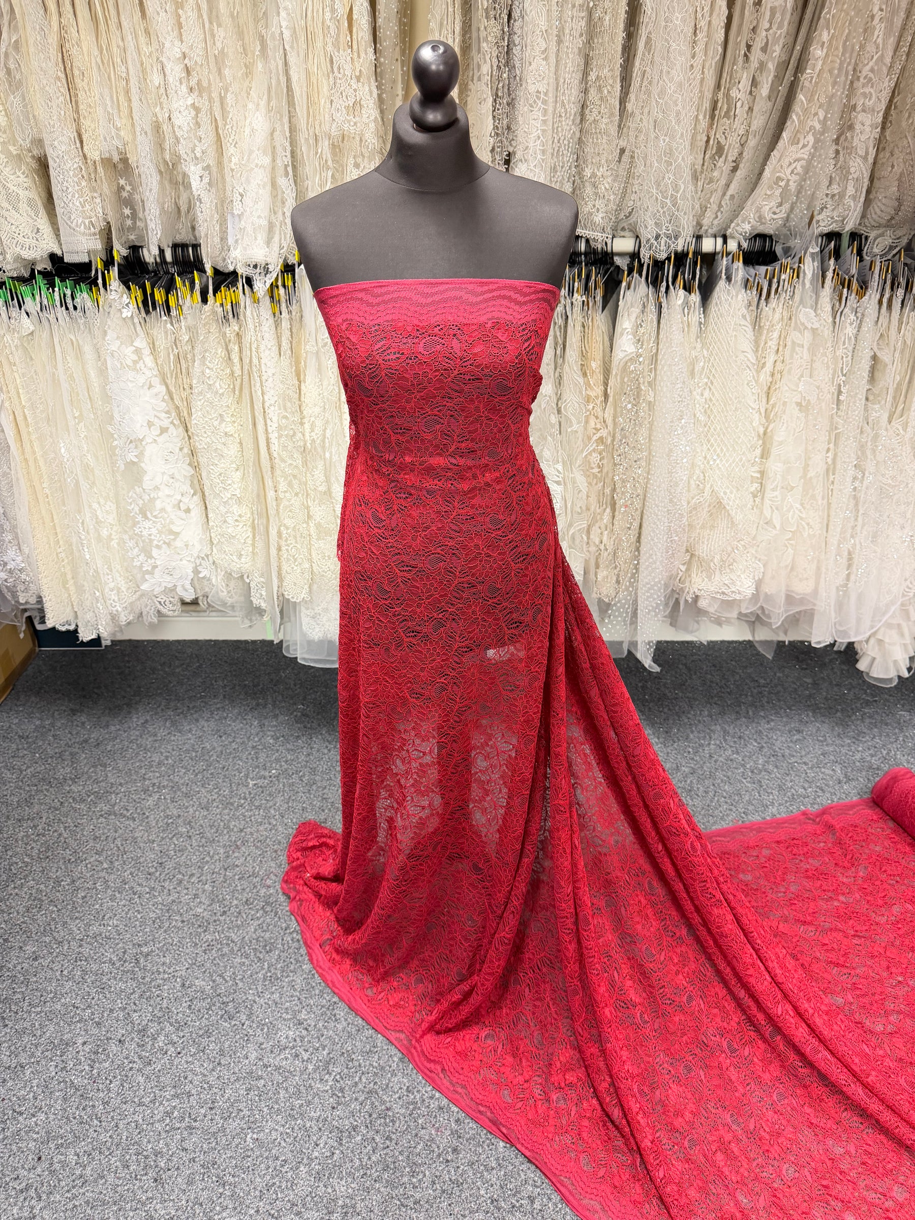 Scarlet Corded Lace - Tocca