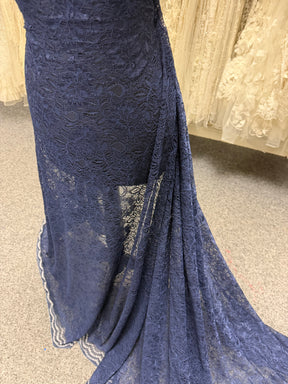 Arabian Blue Corded Lace - Tocca