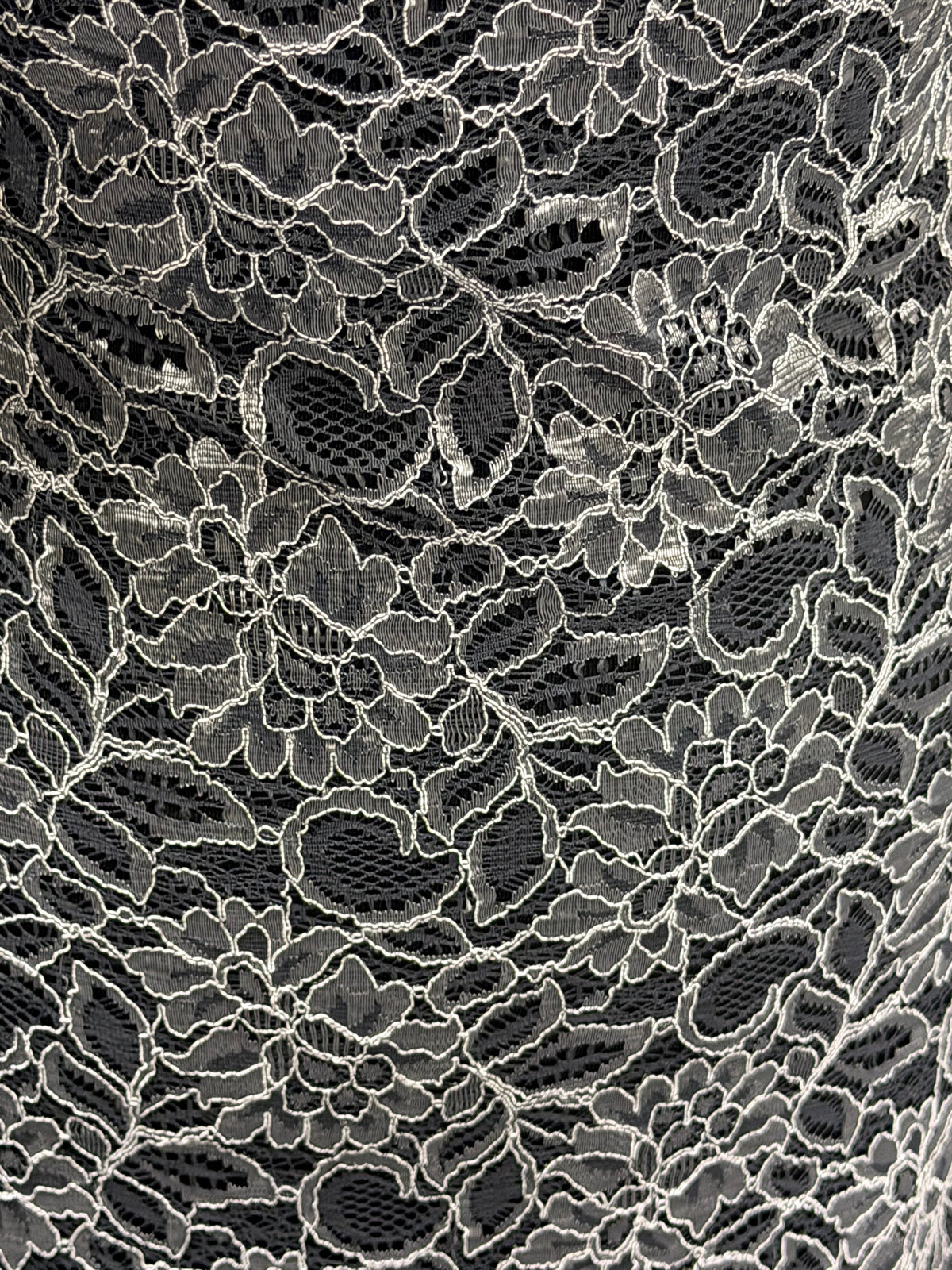 Slate Grey Corded Lace - Tocca