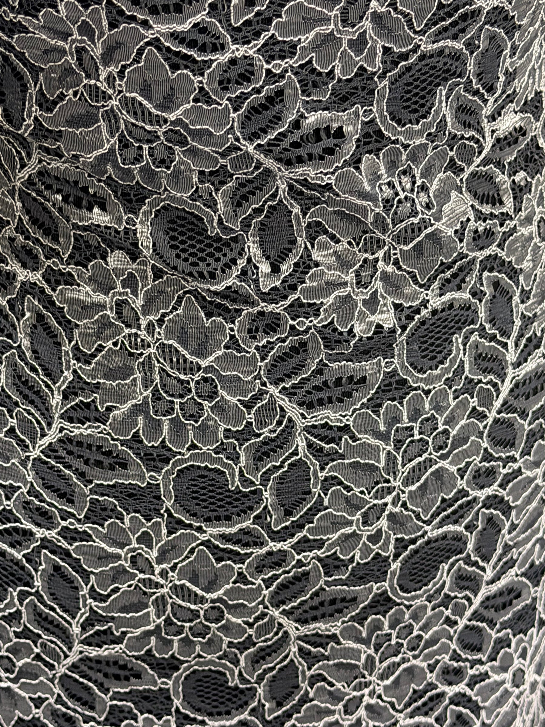 Slate Grey Corded Lace - Tocca