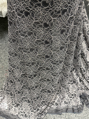 Slate Grey Corded Lace - Tocca