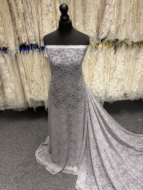 Silver Blush Corded Lace - Tocca