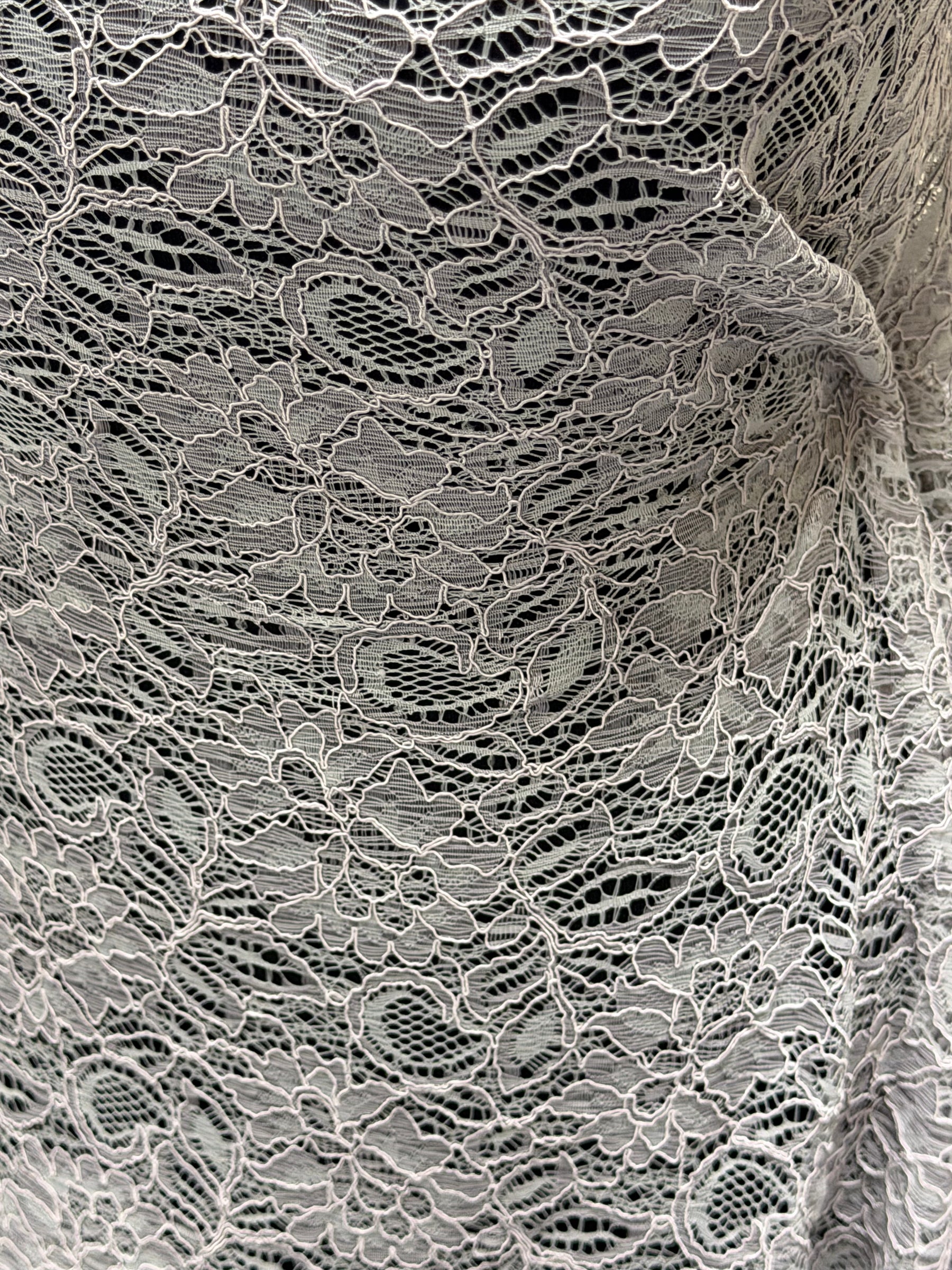Silver Blush Corded Lace - Tocca