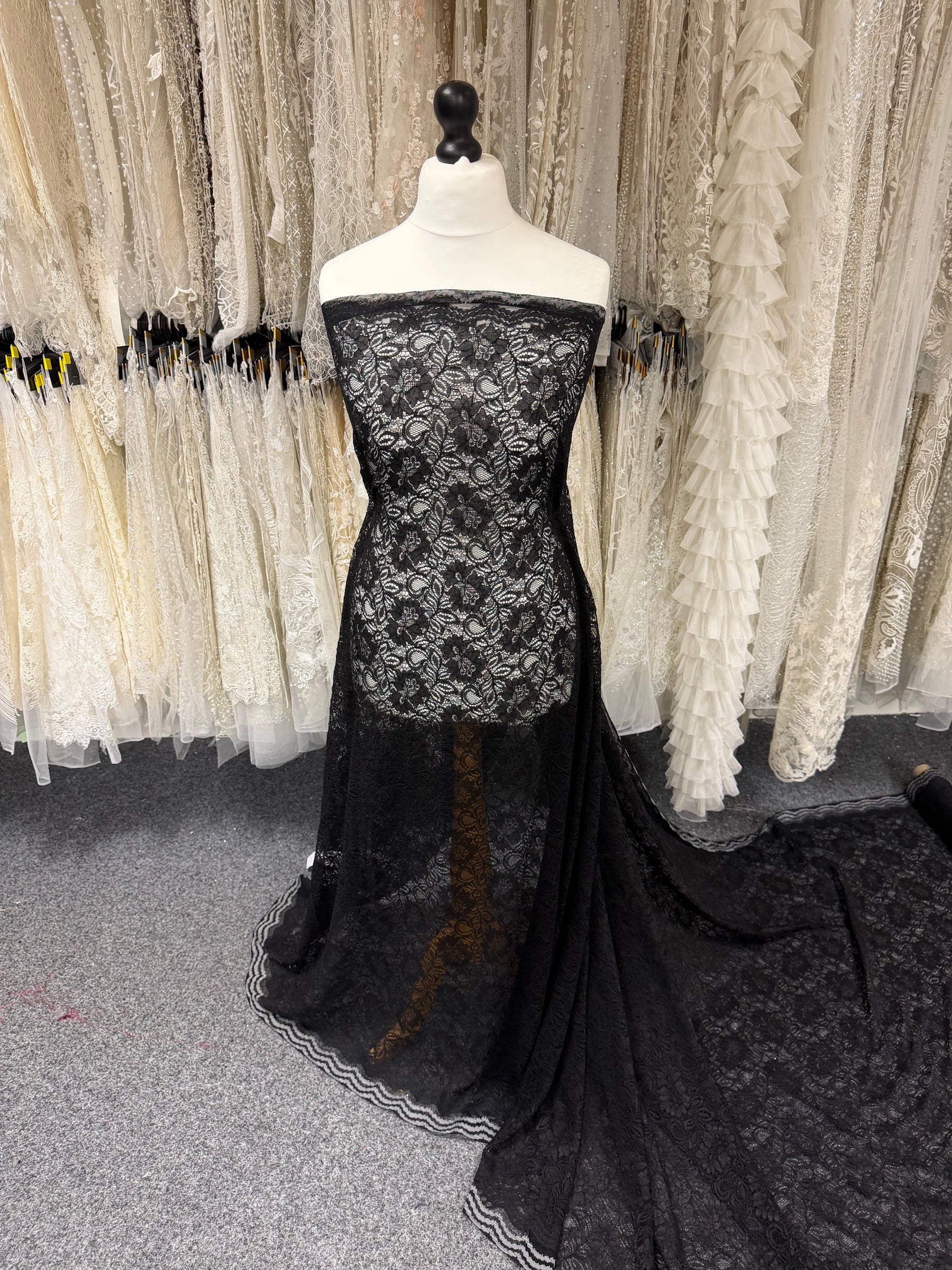 Black Corded Lace - Tocca