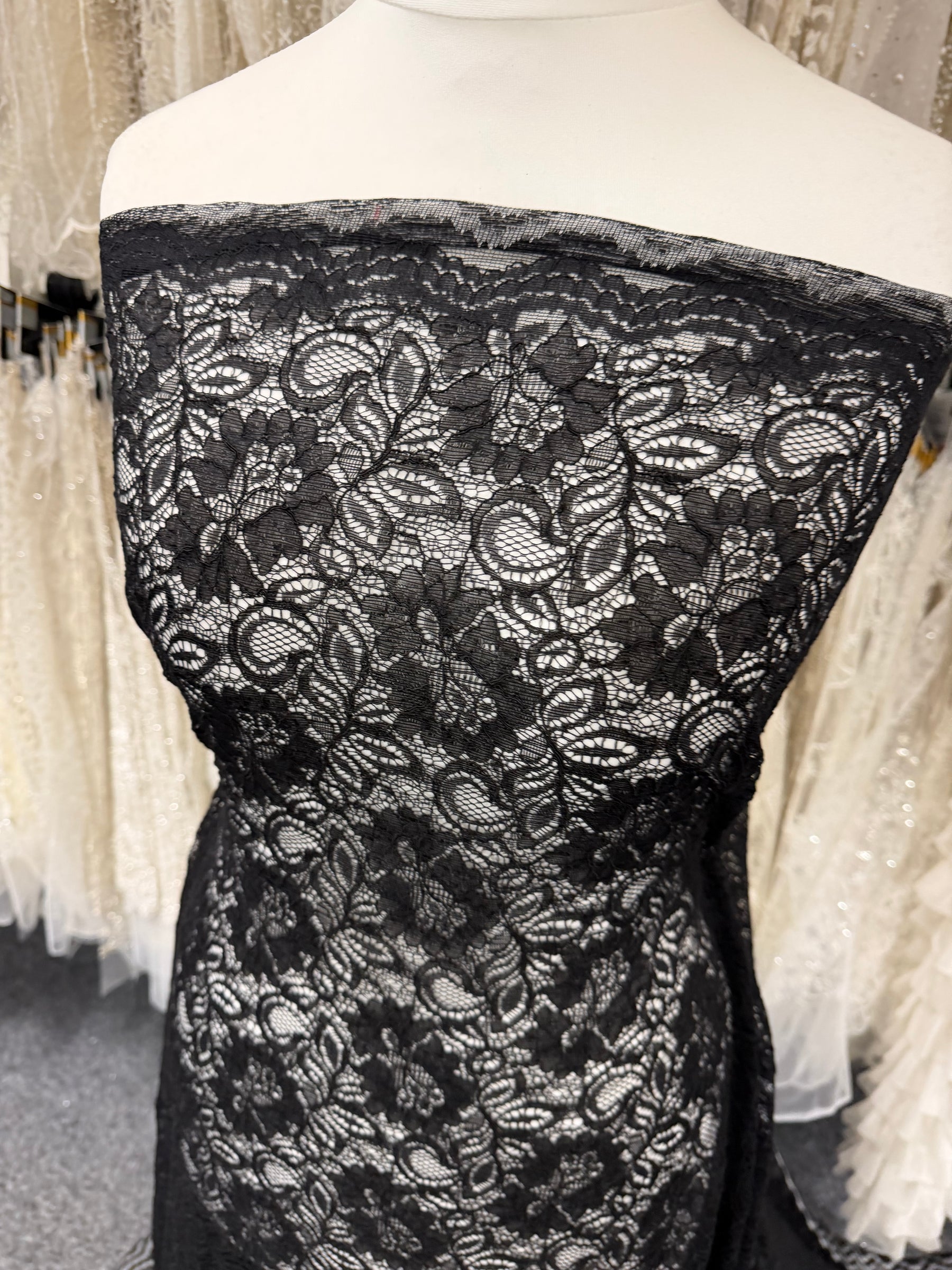 Black Corded Lace - Tocca
