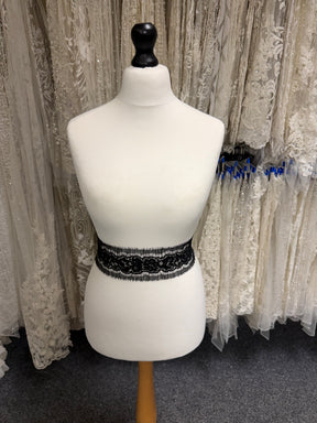 Black French Lace Edging - EE4004