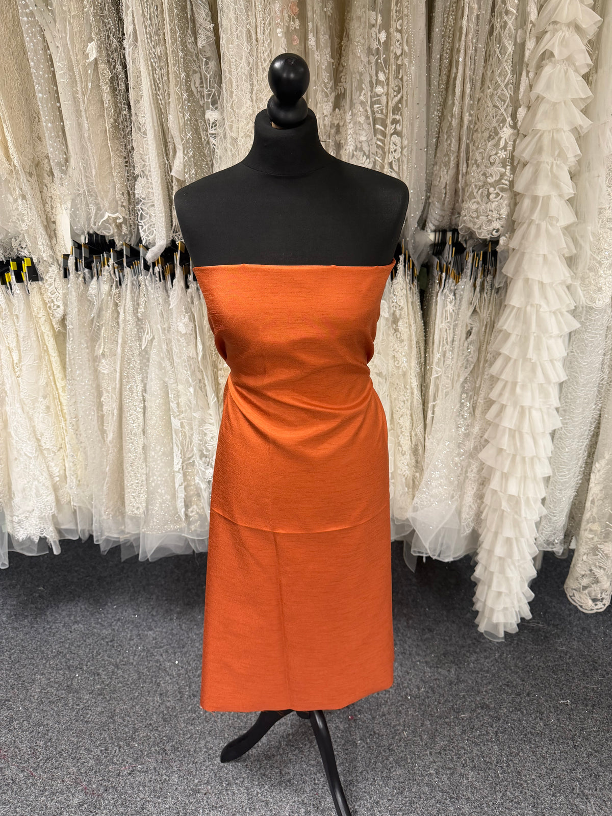 Cinnamon Polyester Satin Backed Dupion - Clarity (P967)