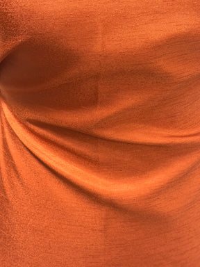 Cinnamon Polyester Satin Backed Dupion - Clarity (P967)