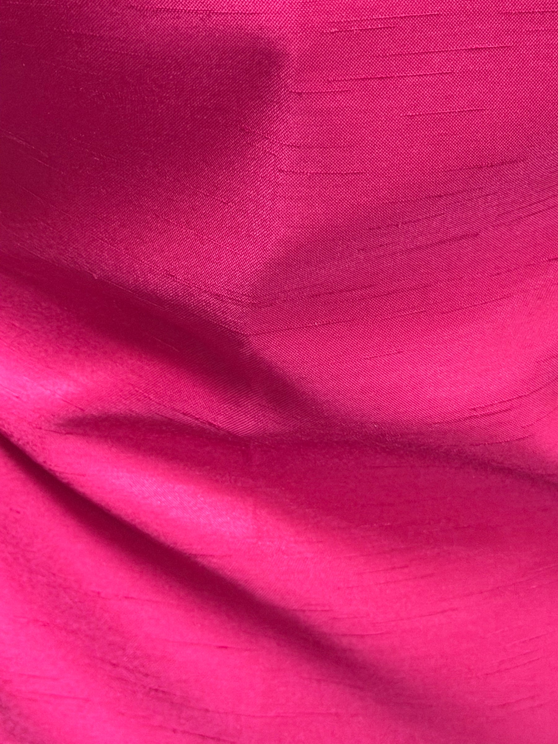 Cerise Polyester Satin Backed Dupion - Clarity (P967)