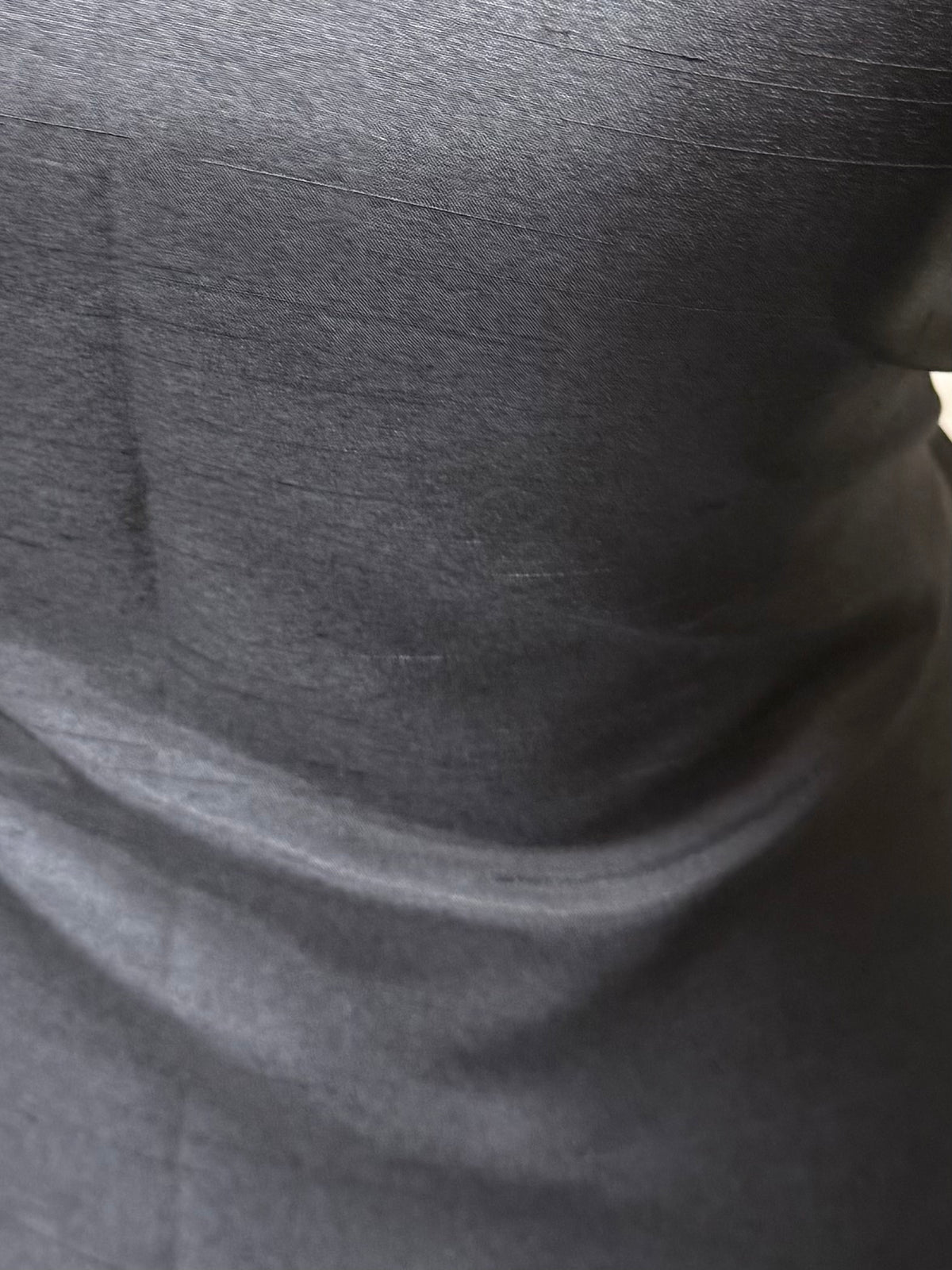 Charcoal Polyester Satin Backed Dupion - Clarity (P967)