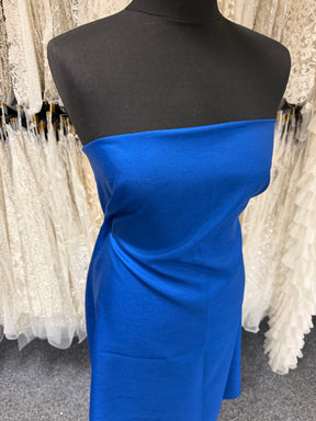 Dark Royal Polyester Satin Backed Dupion - Clarity (P967)