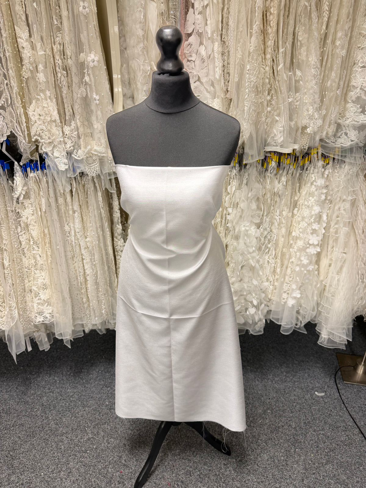 Silver Polyester Satin Backed Dupion - Clarity (P967)