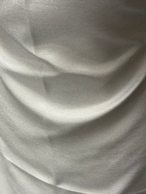 Silver Polyester Satin Backed Dupion - Clarity (P967)