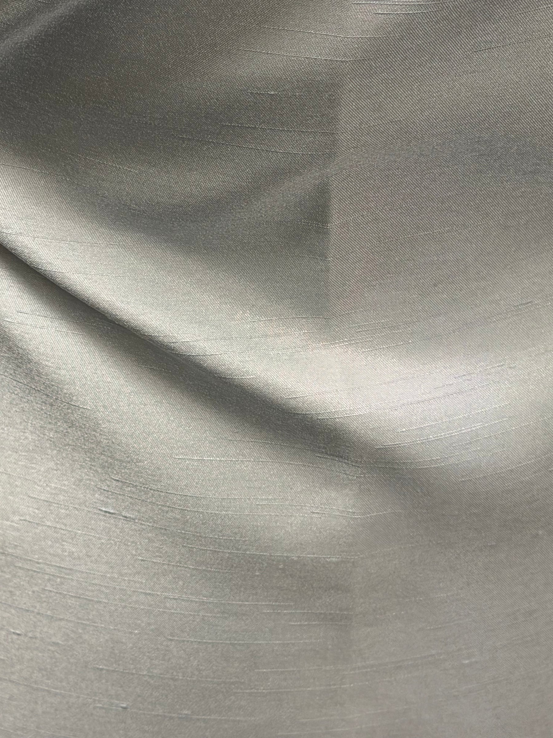 Aqua Polyester Satin Backed Dupion - Clarity (P967)