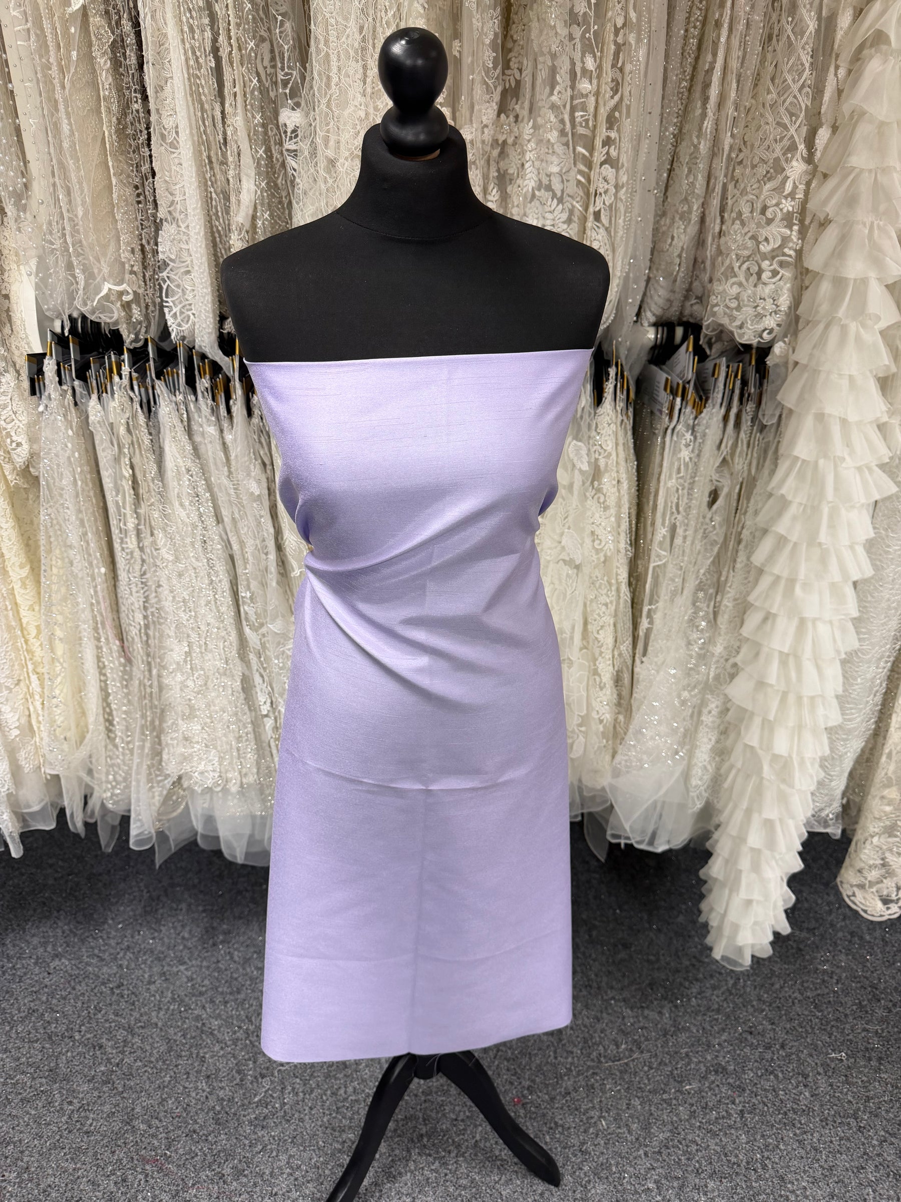 Lilac Polyester Satin Backed Dupion - Clarity (P967)