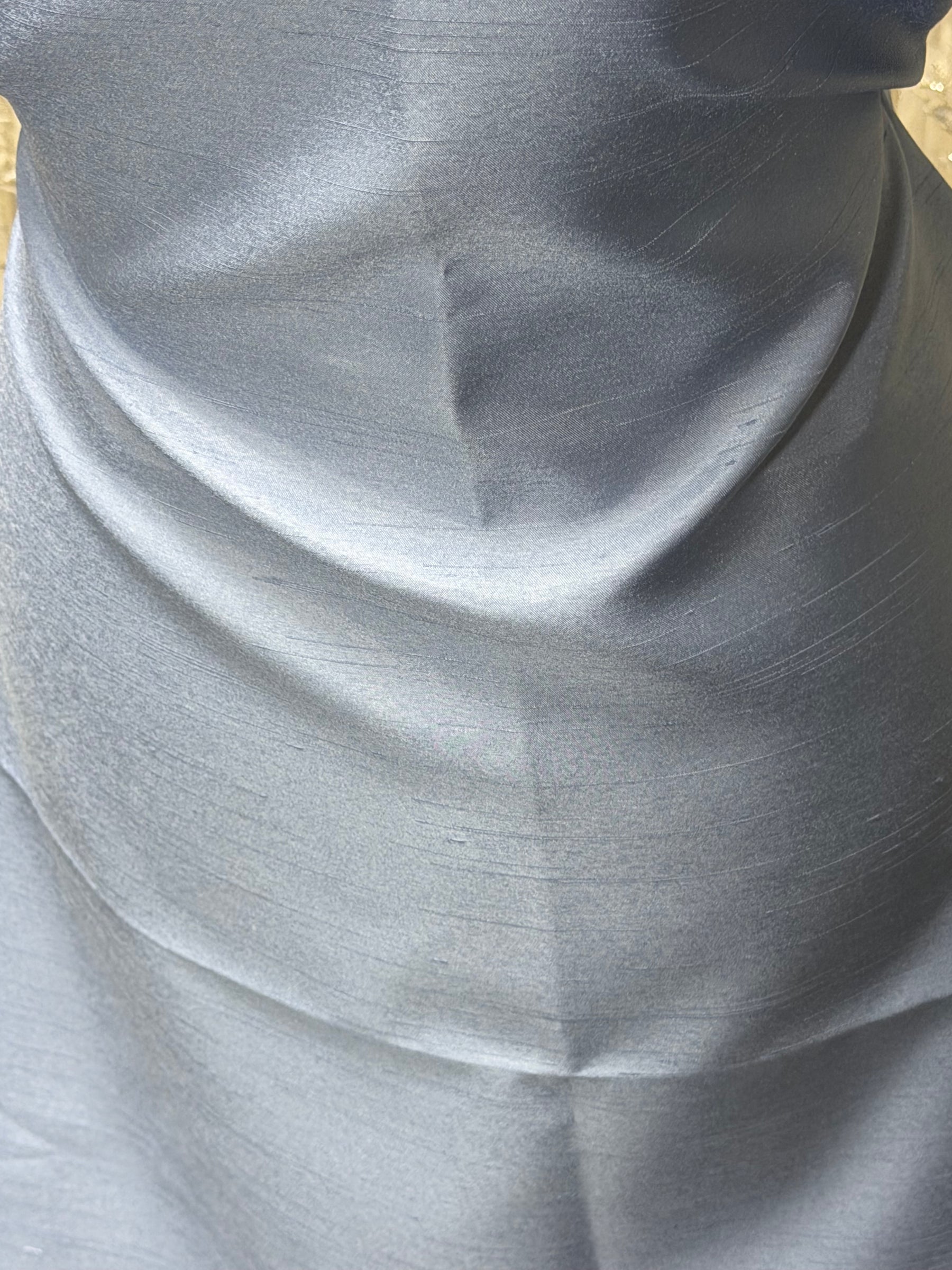 Sky Polyester Satin Backed Dupion - Clarity (P967)