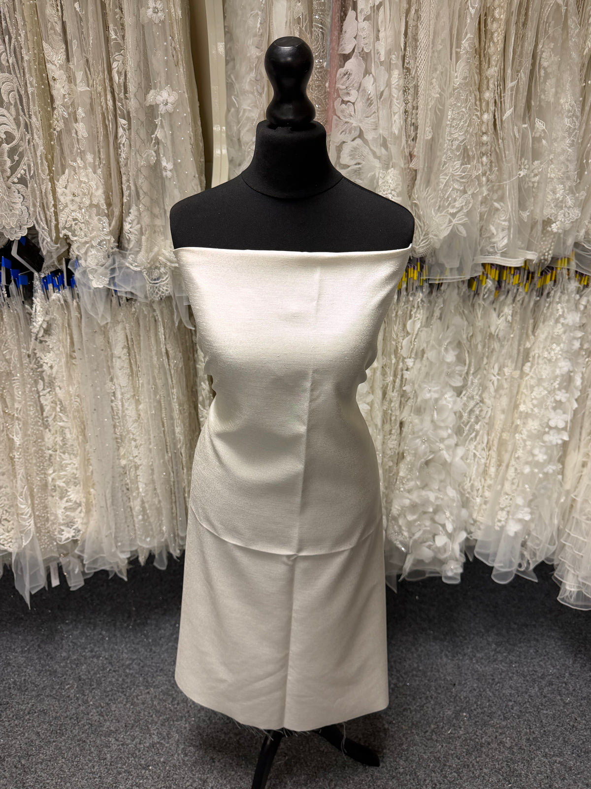 Ivory Polyester Satin Backed Dupion - Clarity (P967)