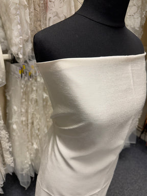 Ivory Polyester Satin Backed Dupion - Clarity (P967)