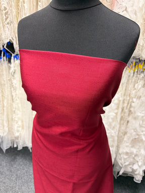 Ruby Polyester Satin Backed Dupion - Clarity (P967)