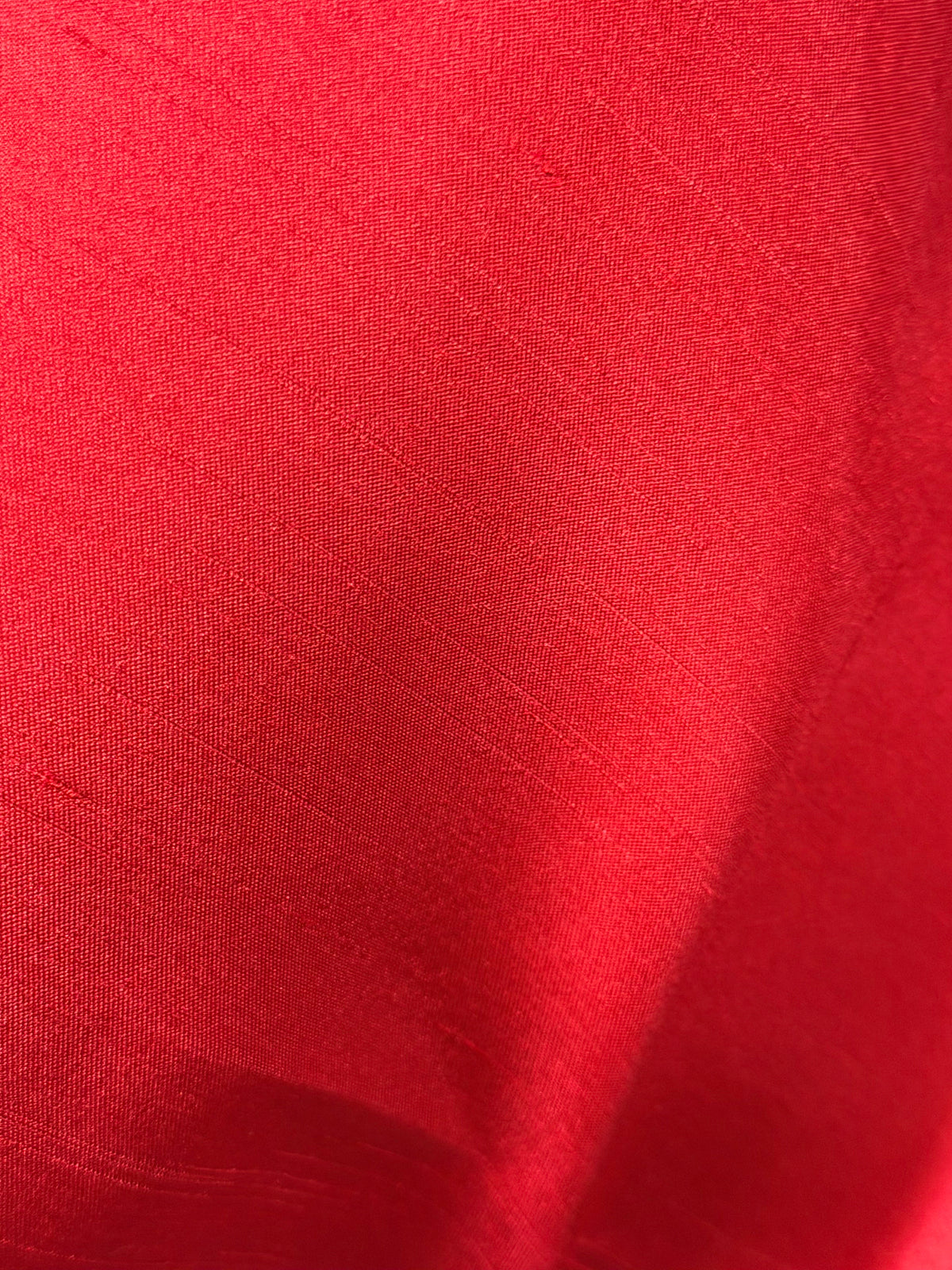 Red Polyester Satin Backed Dupion - Clarity (P967)
