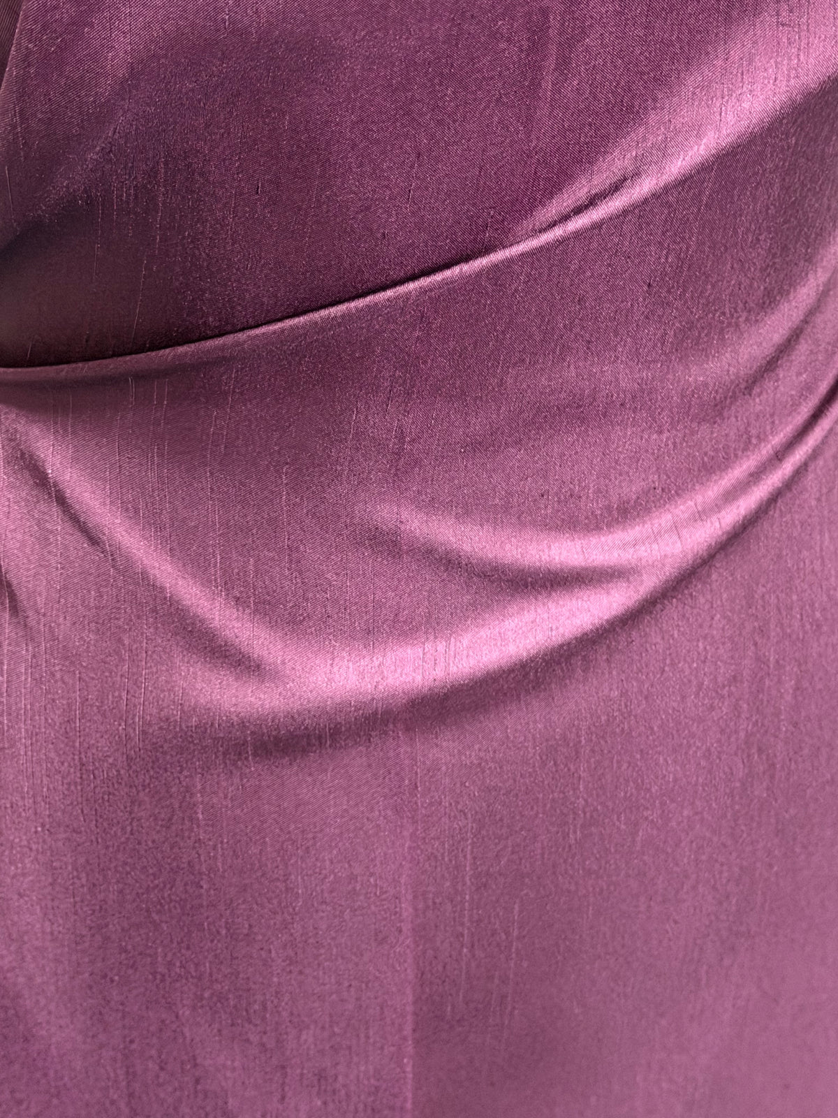 Prune Polyester Satin Backed Dupion - Clarity (P967)
